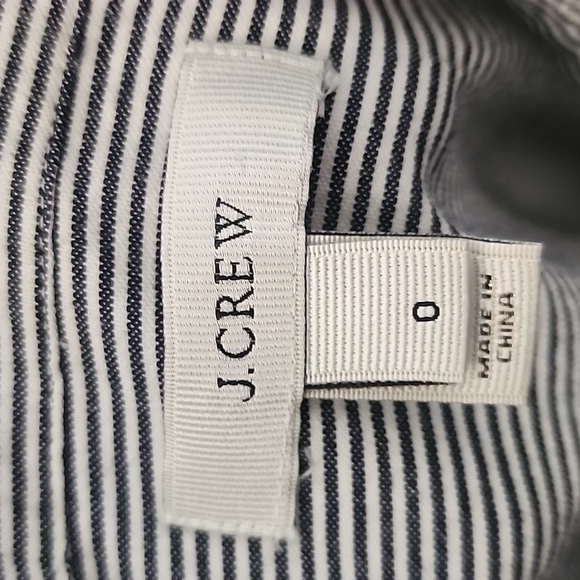 J Crew Striped Popover Half Button Shirt - Picture 8 of 10